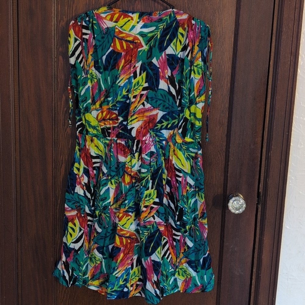 Ralph Lauren Tropical-Print Cotton Cover-Up Vacation Size Large - Picture 8 of 8